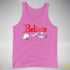 Believe Bigender Pride Flag Jingle Bell Premium Tank Top - Neon Pink