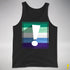 Gay Male Pride Flag Exclamation Point Premium Tank Top