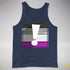 Asexual Pride Flag Exclamation Point Premium Tank Top - Navy