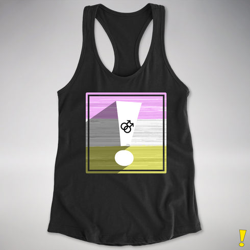 Twink Pride Flag Exclamation Point Racerback Tank