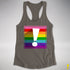 Original LGBTQ Pride Flag Exclamation Point Racerback Tank