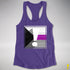 Demisexual Pride Flag Exclamation Point Racerback Tank - Purple