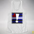 Leather Pride Flag Exclamation Point Racerback Tank