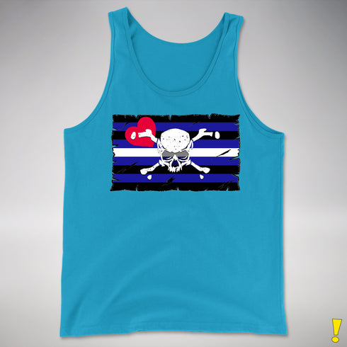 Leather Pride Pirate Flag Premium Tank Top