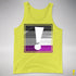 Asexual Pride Flag Exclamation Point Premium Tank Top - Neon Yellow