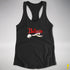 Believe Twink Pride Flag Jingle Bell Racerback Tank - Black
