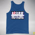 Assume Nothing Leather Pride Flag Premium Tank Top