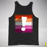 Lesbian Pride Flag Exclamation Point Premium Tank Top