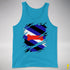 Puppy Pride Flag Ripped Reveal Premium Tank Top