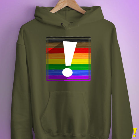 LGBTQ Philly Pride Flag Exclamation Point Hoodie