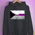 Demisexual Pride Pirate Flag Hoodie - Dark Grey Heather