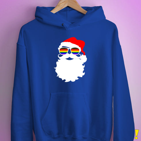 Santa’s LGBTQ Philly Pride Flag Shades Hoodie - Royal Blue
