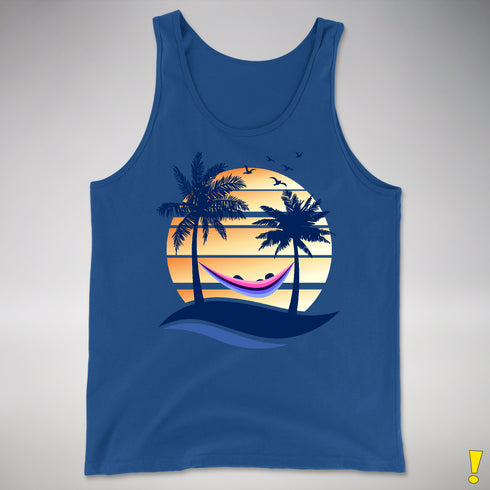Omnisexual Pride Hammock Summer Beach Sunset Premium Tank Top