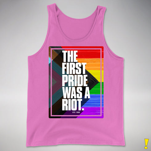 The First Pride Was a Riot - LGBTQ Progress Pride Premium Tank Top