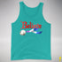 Believe Drag Pride Flag Jingle Bell Premium Tank Top - Teal