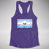 Transgender Pride Pirate Flag Racerback Tank - Purple