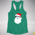 Santa’s Demisexual Pride Flag Shades Racerback Tank - Kelly Green