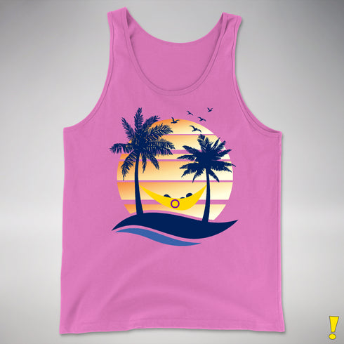 Intersex Pride Hammock Summer Beach Sunset Premium Tank Top