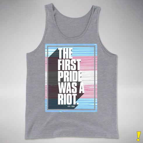 The First Pride Was a Riot - Trans Pride Flag Premium Tank Top