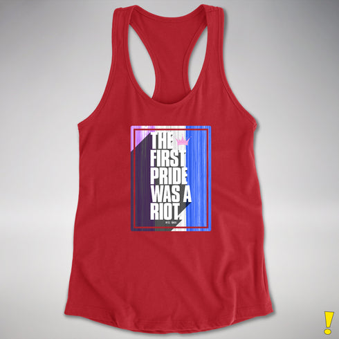 The First Pride Was A Riot - Drag Pride Racerback Tank
