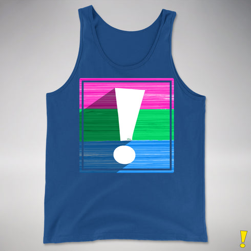 Polysexual Pride Flag Exclamation Point Premium Tank Top