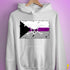 Demisexual Pride Pirate Flag Hoodie - White