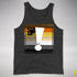 Bear Pride Flag Exclamation Point Premium Tank Top - Charcoal Triblend