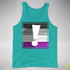Asexual Pride Flag Exclamation Point Premium Tank Top - Teal