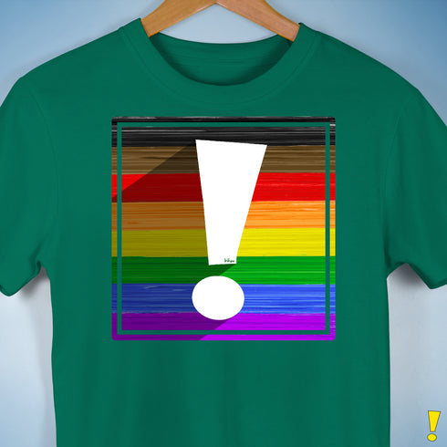 LGBTQ Philly Pride Flag Exclamation Point Premium Unisex T-Shirt