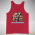 Custom Holiday Poinsettia Premium Tank Top - Red