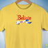 Believe Drag Pride Flag Jingle Bell Premium Unisex T-Shirt - Yellow