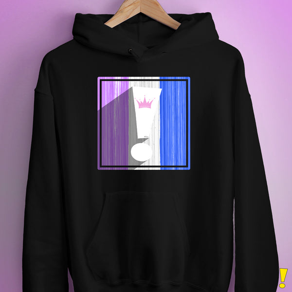 Drag Pride Flag Exclamation Point Hoodie
