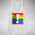 LGBTQ Pride Flag Exclamation Point Racerback Tank