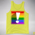 LGBTQ Pride Flag Exclamation Point Premium Tank Top