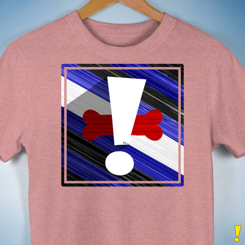 Puppy Pride Flag Exclamation Point Premium Unisex T-Shirt