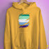 Gay Male Pride Flag Ripped Reveal Hoodie
