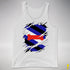 Puppy Pride Flag Ripped Reveal Premium Tank Top