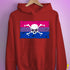 Bisexual Pride Pirate Flag Hoodie - Red
