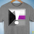 Demisexual Pride Flag Exclamation Point Premium Unisex T-Shirt - Grey Heather