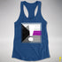 Demisexual Pride Flag Exclamation Point Racerback Tank - Royal