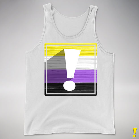Nonbinary Pride Flag Exclamation Point Premium Tank Top