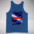 Puppy Pride Flag Ripped Reveal Premium Tank Top