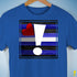 Leather Pride Flag Exclamation Point Premium Unisex T-Shirt