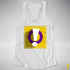 Intersex Pride Flag Exclamation Point Racerback Tank - White