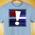 Leather Pride Flag Exclamation Point Premium Unisex T-Shirt