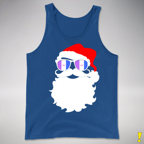 Santa’s Drag Pride Flag Shades Premium Tank Top - Royal Blue