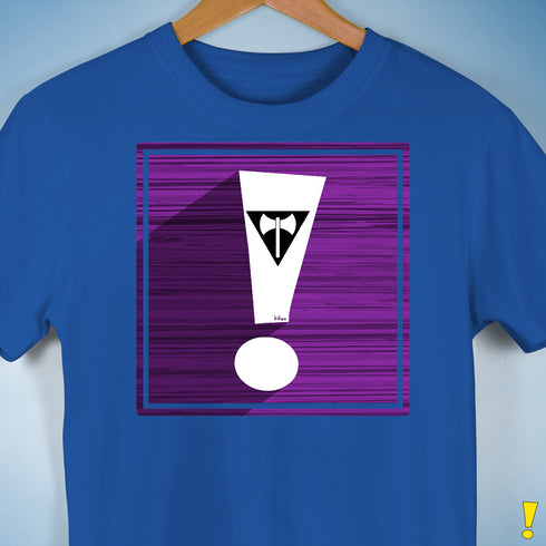 Lesbian Labrys Pride Flag Exclamation Point Premium Unisex T-Shirt - Royal Blue