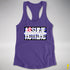 Assume Nothing Leather Pride Flag Racerback Tank