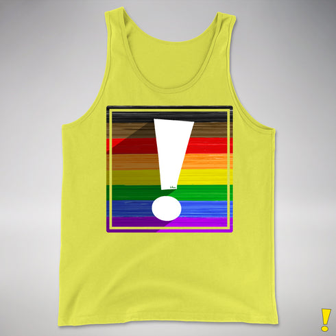 LGBTQ Philly Pride Flag Exclamation Point Premium Tank Top
