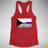 Demisexual Pride Pirate Flag Racerback Tank - Red